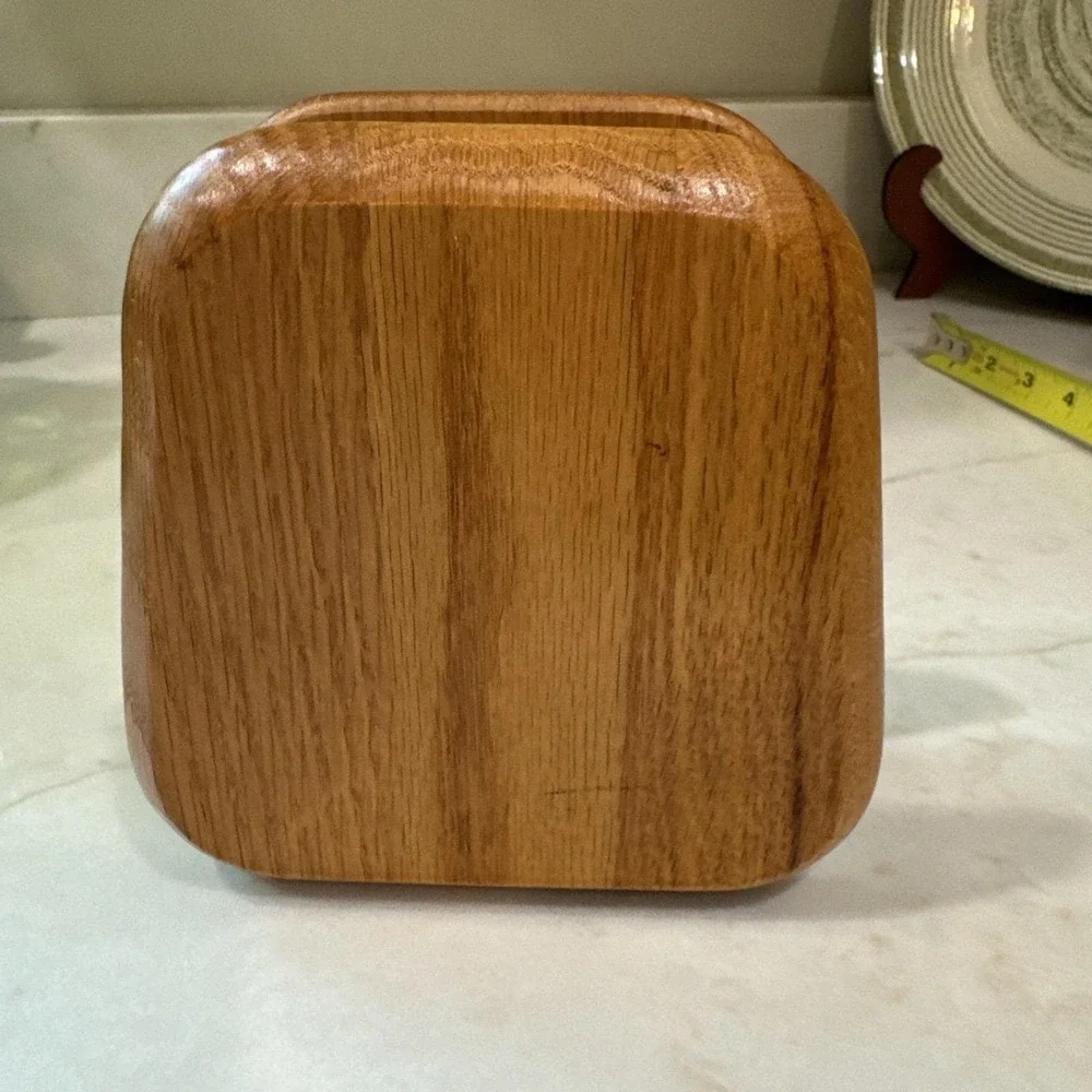 Hand made Solid Oak Wood Napkin Holder